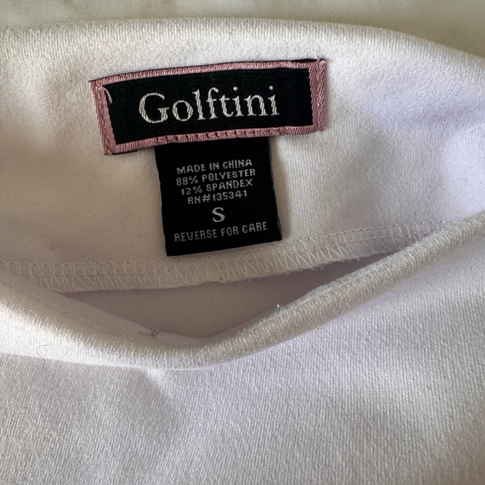 Golftini Women's White Crew Neck Sweater